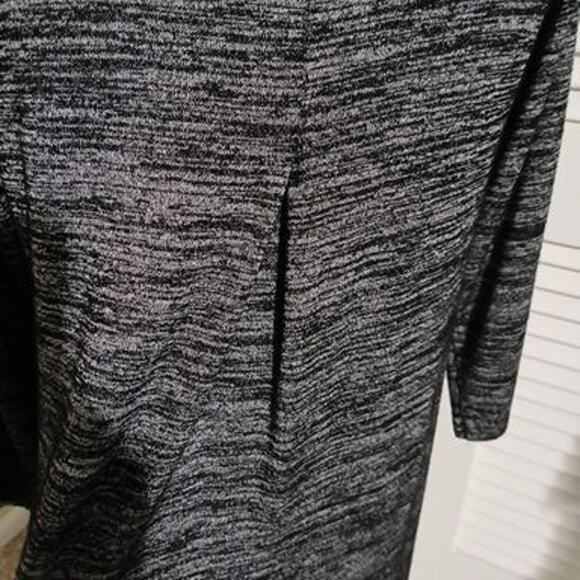 Nina Leonard Large Long-sleeved pockets heather grey A line dress high quality - Picture 8 of 13